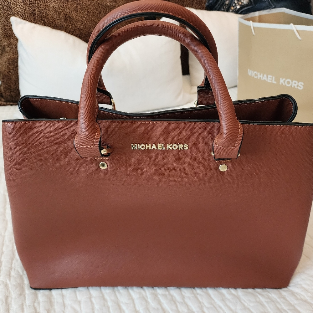 Michael Kors Savannah Saffiano Leather Satchel
